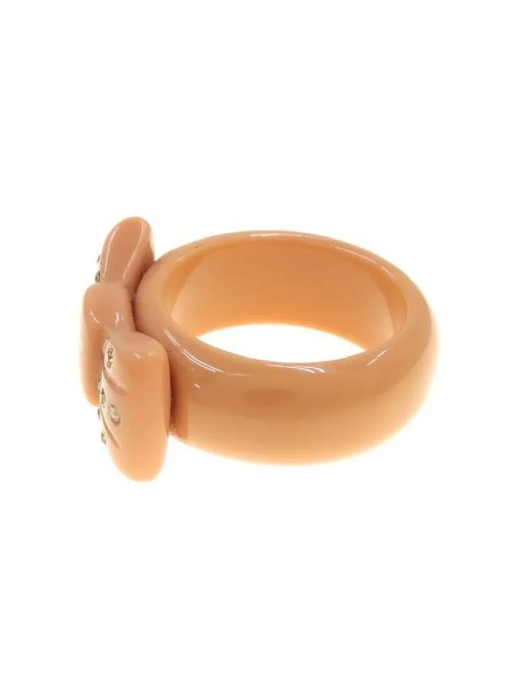 Chanel Ribbon Ring Orange